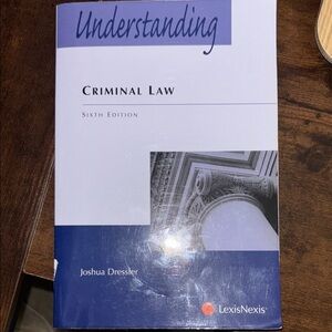 Understanding Criminal Law Sixth Edition Book